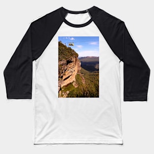 Blue Mountains Cablecar Baseball T-Shirt